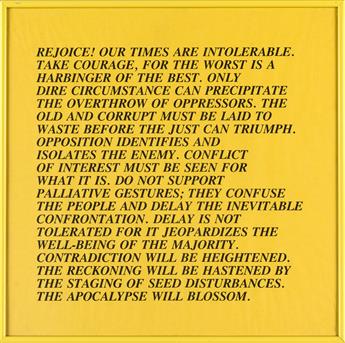 JENNY HOLZER Inflammatory Essays.